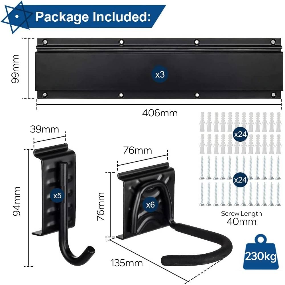 buy wall mounted hanger for 6 bikes
