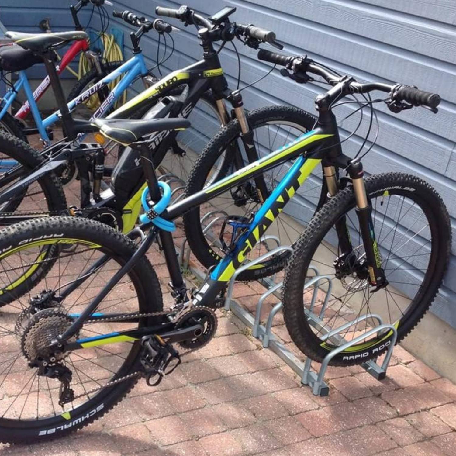 buy multi bike floor parking rack