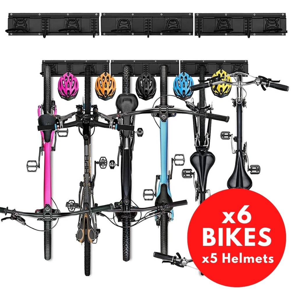 best 6 bike storage rack wall mounted