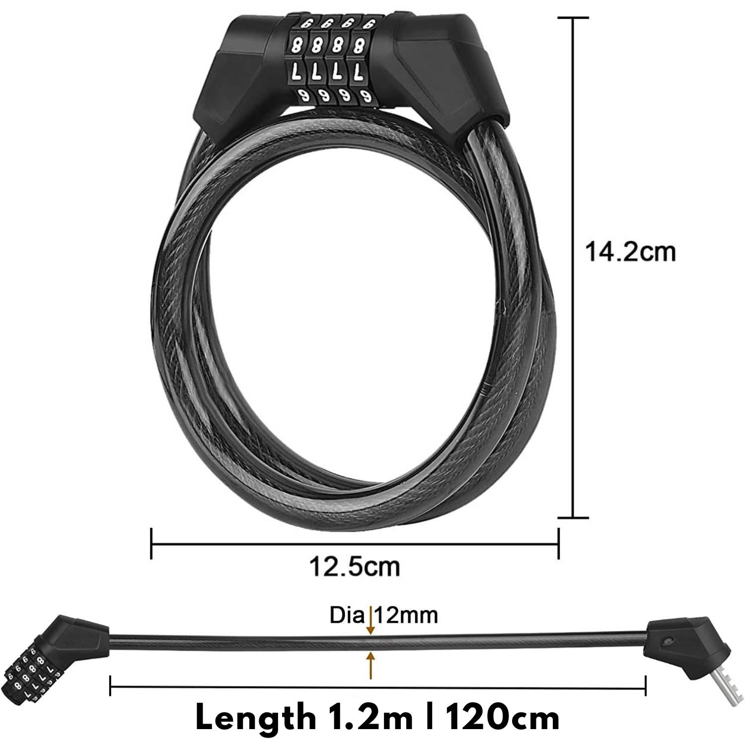 Bike Lock Cable