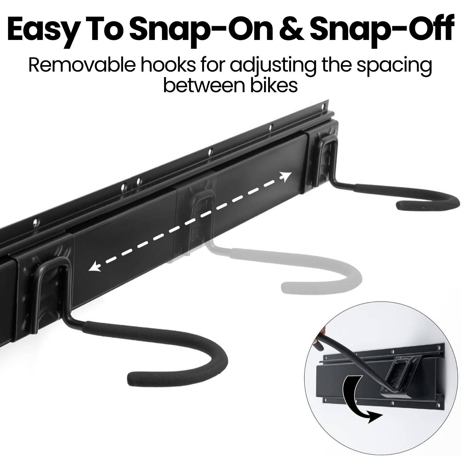 Bike Hooks For Wall (4 Bike Wall Rack): image 4