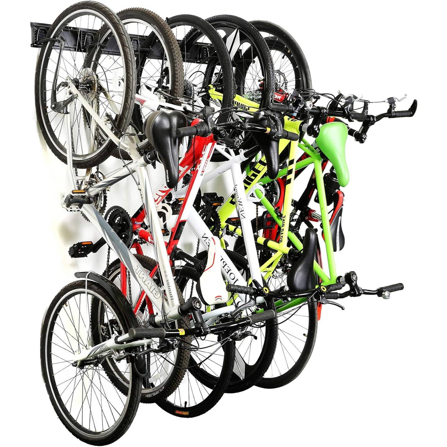 Bike Hooks For Wall (4 Bike Wall Rack)